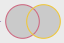 Two circles overlapping.