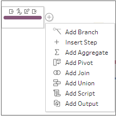 The Insert Step inserts a cleaning step between steps.